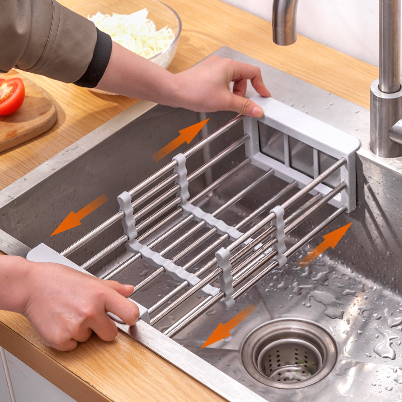 Home Cooking Delivery - Scolapiatti Telescopico in Acciaio Inox per