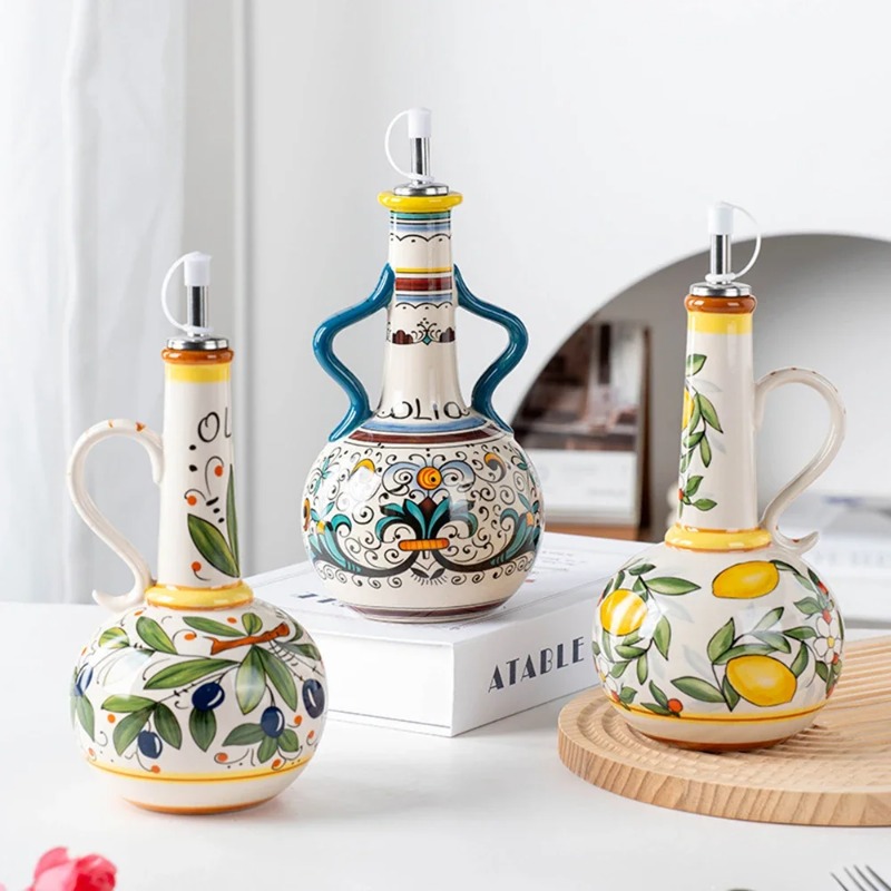 Home Cooking Delivery - Bottiglia in Ceramica per Olio e