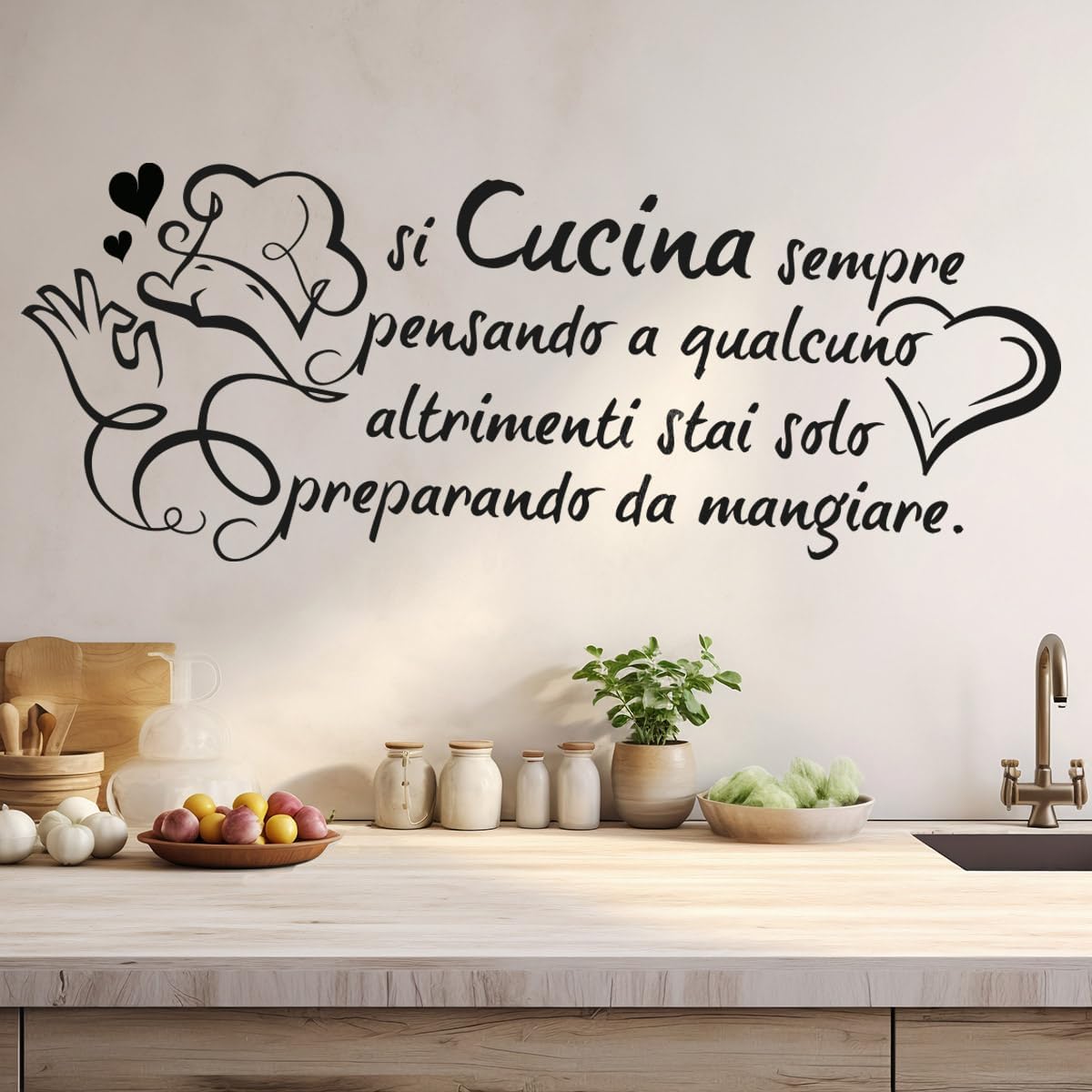 Adesivo Murale con Citazione s - Home Cooking Quotes recensione e prezzo