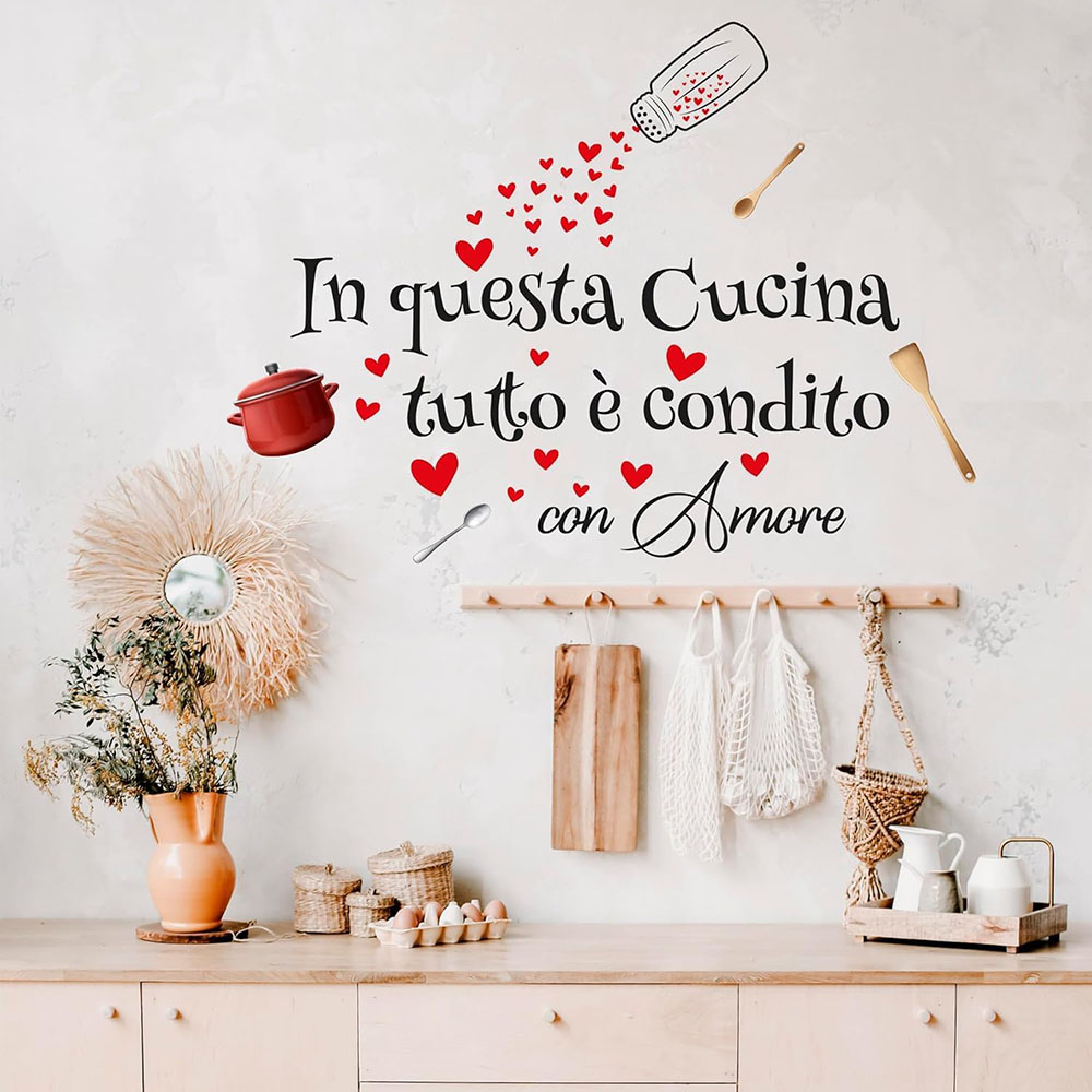 Adesivo Murale con Citazione s - Home Cooking Quotes recensione e prezzo